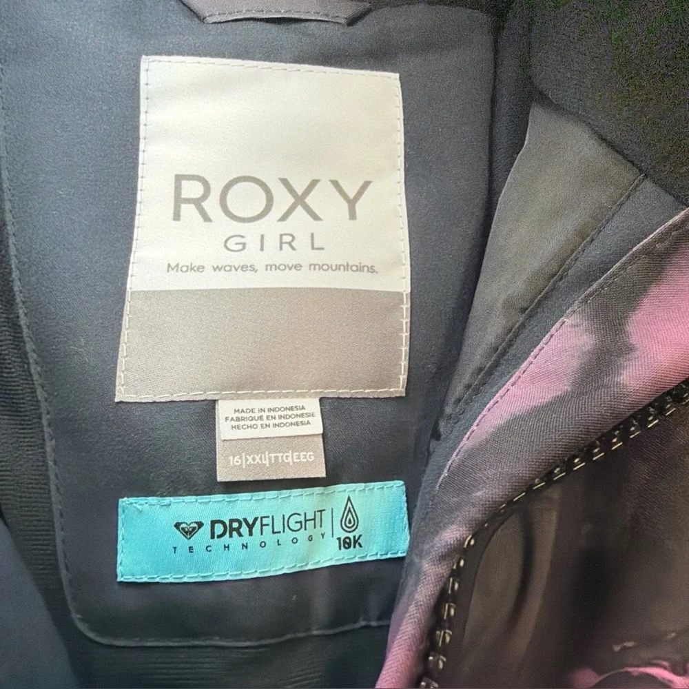NWT RoxyGirls Silverwinter Jacket Girls Size XXL 16 Ski Snowboard Coat Insulated